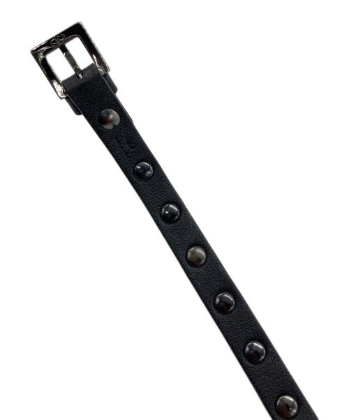 VALENTINO（ヴァレンティノ）VALENTINO (ヴァレンティノ) ロックスタッズブレスレット ブラックの古着・服飾アイテム