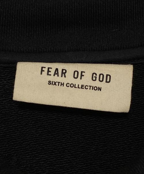 Fear Of God（フィア・オブ・ゴッド）Fear Of God (フィア・オブ・ゴッド) MOCK NECK 'FG' PULLOVER ブラック サイズ:Mの古着・服飾アイテム