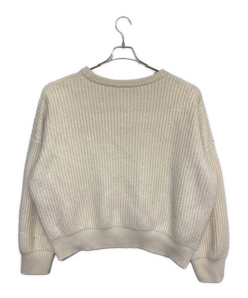 DOLCE & GABBANA（ドルチェ＆ガッバーナ）DOLCE & GABBANA (ドルチェ＆ガッバーナ) DGロゴハイゲージニット ホワイト サイズ:42の古着・服飾アイテム
