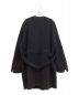TAKAHIROMIYASHITA TheSoloIst. collarless balloon silhouette strapped coat（カラーレスバルーンシルエットストラップドコート） ブラック サイズ:46：65000円