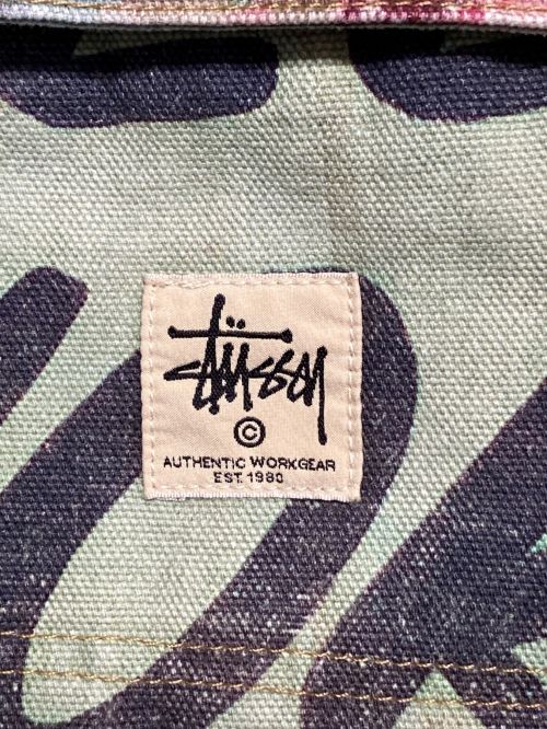 stussy（ステューシー）stussy (ステューシー) Alfonso Canvas Shop Jacket マルチカラー サイズ:Sの古着・服飾アイテム