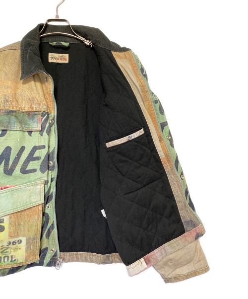 stussy（ステューシー）stussy (ステューシー) Alfonso Canvas Shop Jacket マルチカラー サイズ:Sの古着・服飾アイテム