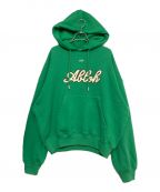OFFWHITEオフホワイト）の古着「FOOTBALL OVER HOODIE」｜グリーン