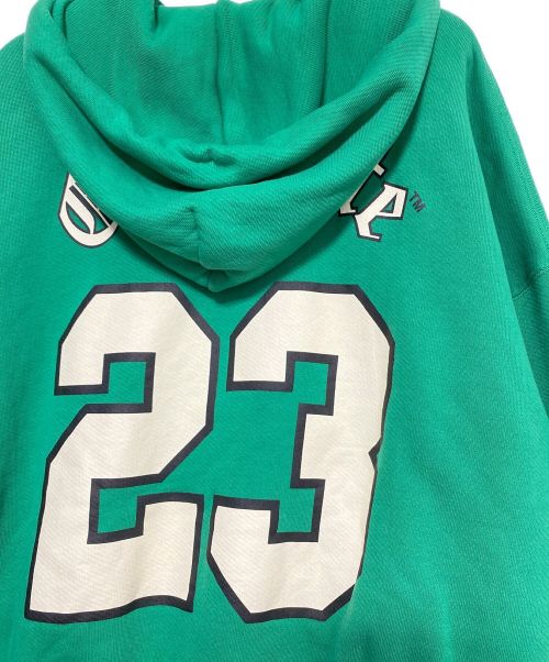 OFFWHITE（オフホワイト）OFFWHITE (オフホワイト) FOOTBALL OVER HOODIE グリーン サイズ:XSの古着・服飾アイテム