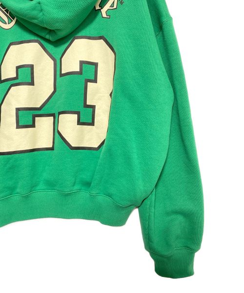 OFFWHITE（オフホワイト）OFFWHITE (オフホワイト) FOOTBALL OVER HOODIE グリーン サイズ:XSの古着・服飾アイテム