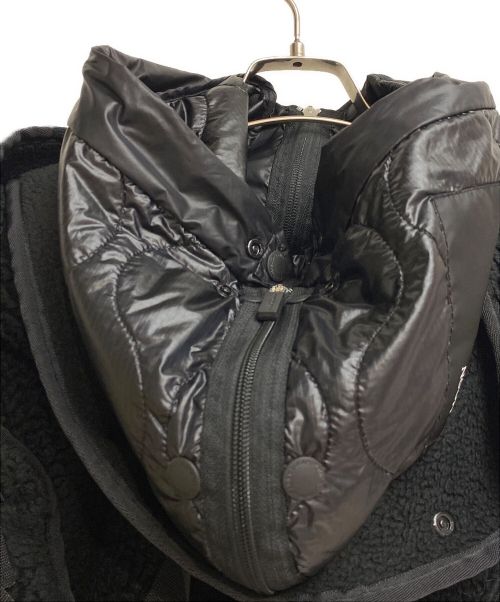 TAKAHIROMIYASHITA TheSoloIst.（タカヒロミヤシタ ザソロイスト）TAKAHIROMIYASHITA TheSoloIst. (タカヒロミヤシタ ザソロイスト) Black Fleece Blanket Jacket（ブラックフリースブランケットジャケット） ブラック サイズ:ONE SIZEの古着・服飾アイテム