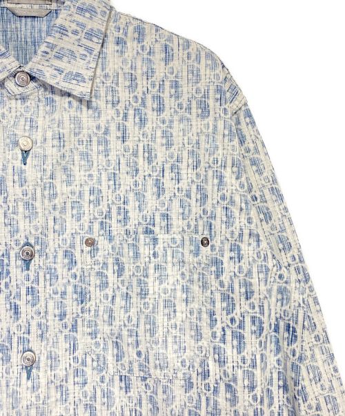 Christian Dior（クリスチャン ディオール）Christian Dior (クリスチャン ディオール) オブリークシャツ スカイブルー サイズ:38の古着・服飾アイテム