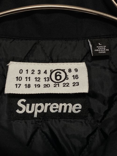 SUPREME（シュプリーム）SUPREME (シュプリーム) MM6 Maison Margiela (エムエムシックス メゾンマルジェラ) Padded Shirts ブラック サイズ:Lの古着・服飾アイテム