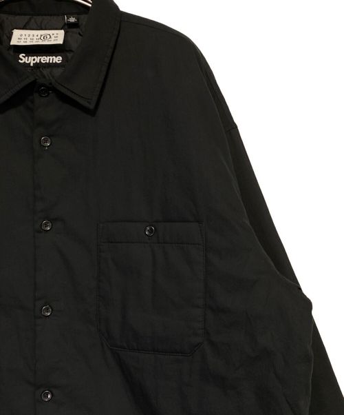 SUPREME（シュプリーム）SUPREME (シュプリーム) MM6 Maison Margiela (エムエムシックス メゾンマルジェラ) Padded Shirts ブラック サイズ:Lの古着・服飾アイテム
