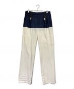 RAF SIMONSラフシモンズ）の古着「SUSPENDER PANT」｜ホワイト×ネイビー