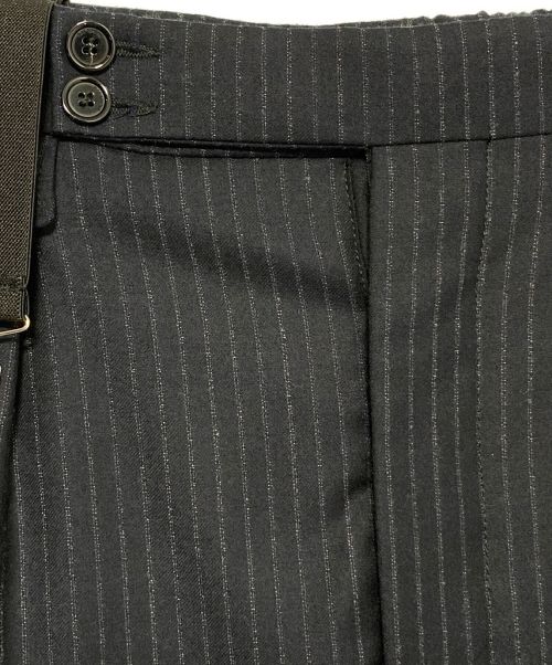 RAF SIMONS（ラフシモンズ）RAF SIMONS (ラフシモンズ) SUSPENDER PANT ホワイト×ネイビー サイズ:46の古着・服飾アイテム