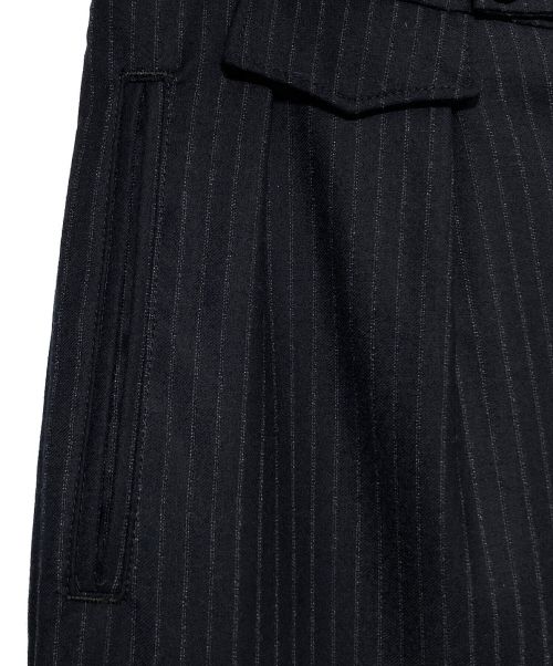RAF SIMONS（ラフシモンズ）RAF SIMONS (ラフシモンズ) SUSPENDER PANT ホワイト×ネイビー サイズ:46の古着・服飾アイテム