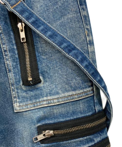 KIDILL（キディル）KIDILL (キディル) MINEDENIM (マインデニム) SKINNY ZIP&STRAPS DENIM インディゴ サイズ:44の古着・服飾アイテム