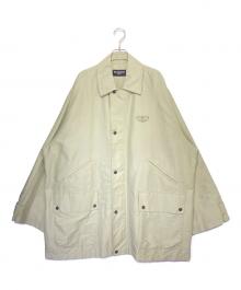 BALENCIAGA（バレンシアガ）の古着「ロゴエンブロイダリーコート」｜アイボリー