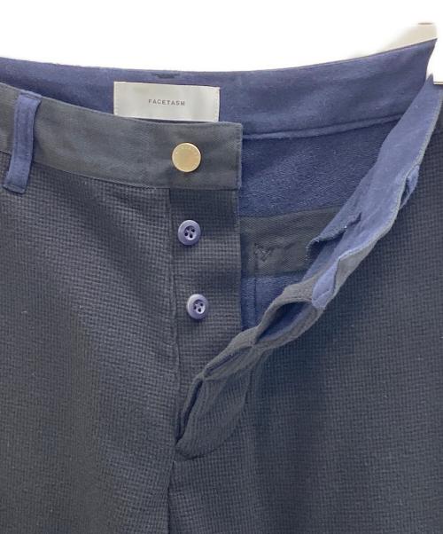 FACETASM（ファセッタズム）FACETASM (ファセッタズム) LAYERD WAFFLE PANTS ブラック サイズ:SIZE 4の古着・服飾アイテム