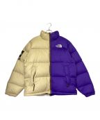 SUPREME×THE NORTH FACEシュプリーム×ザ ノース フェイス）の古着「Split NUPTSE JACKET」｜パープル×ベージュ