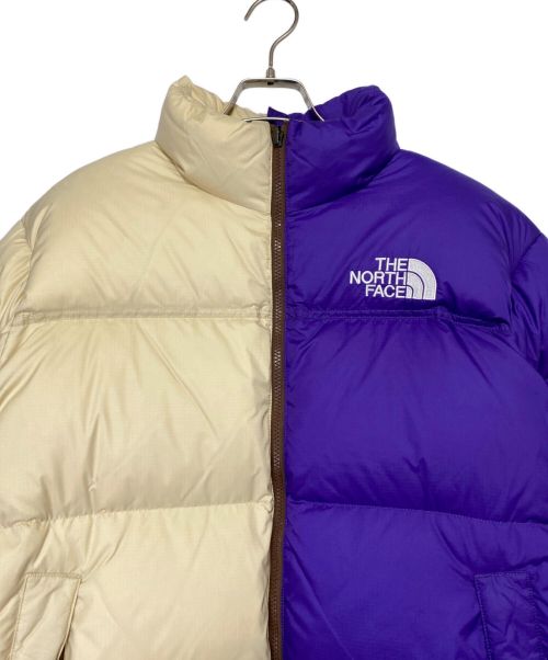 SUPREME（シュプリーム）SUPREME (シュプリーム) THE NORTH FACE (ザ ノース フェイス) Split NUPTSE JACKET パープル×ベージュ サイズ:Lの古着・服飾アイテム