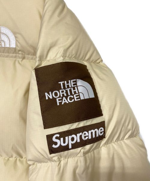 SUPREME（シュプリーム）SUPREME (シュプリーム) THE NORTH FACE (ザ ノース フェイス) Split NUPTSE JACKET パープル×ベージュ サイズ:Lの古着・服飾アイテム