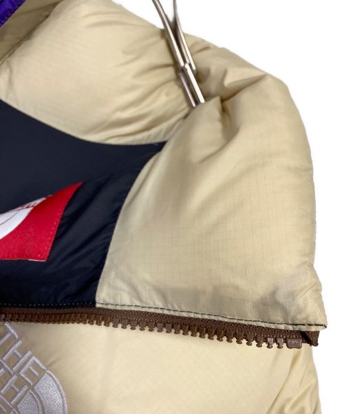 SUPREME（シュプリーム）SUPREME (シュプリーム) THE NORTH FACE (ザ ノース フェイス) Split NUPTSE JACKET パープル×ベージュ サイズ:Lの古着・服飾アイテム