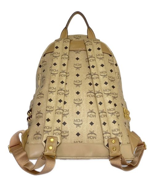 MCM（エムシーエム）MCM (エムシーエム) Visetos Stark Side Studded Bag Pack ベージュ サイズ:-の古着・服飾アイテム