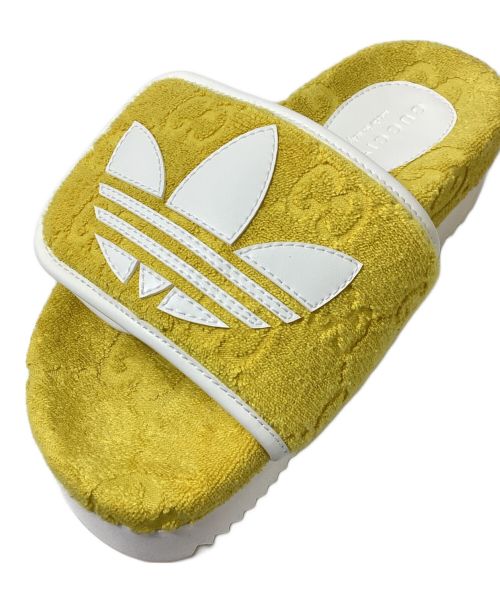 GUCCI（グッチ）GUCCI (グッチ) adidas (アディダス) ロゴデザインサンダル イエロー サイズ:34の古着・服飾アイテム