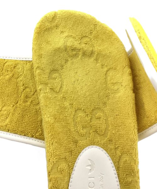 GUCCI（グッチ）GUCCI (グッチ) adidas (アディダス) ロゴデザインサンダル イエロー サイズ:34の古着・服飾アイテム