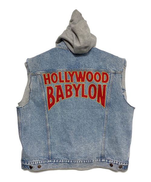 GUCCI（グッチ）GUCCI (グッチ) Hollywood Babylon Denim Hoodie Vest インディゴ サイズ:52の古着・服飾アイテム