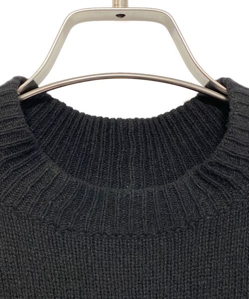 RICK OWENS（リックオウエンス）RICK OWENS (リックオウエンス) モックネックカシミアロングニット ブラック サイズ:XSの古着・服飾アイテム