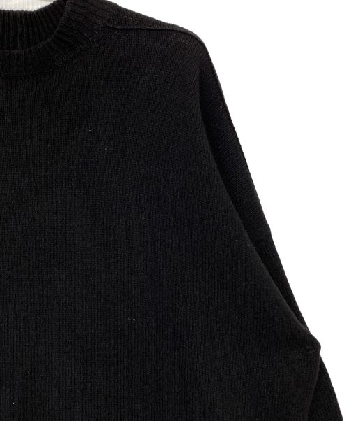 RICK OWENS（リックオウエンス）RICK OWENS (リックオウエンス) モックネックカシミアロングニット ブラック サイズ:XSの古着・服飾アイテム