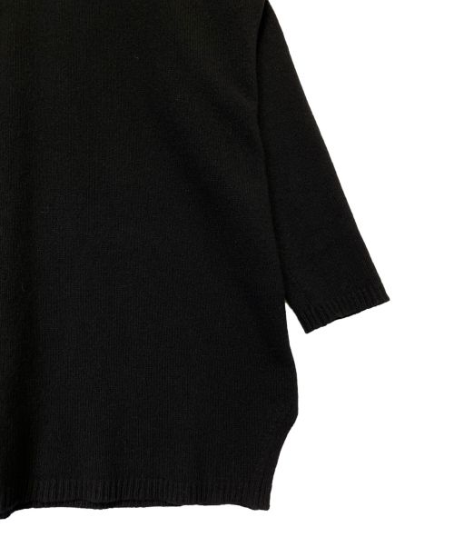 RICK OWENS（リックオウエンス）RICK OWENS (リックオウエンス) モックネックカシミアロングニット ブラック サイズ:XSの古着・服飾アイテム