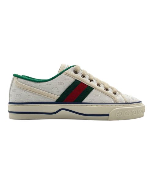 GUCCI（グッチ）GUCCI (グッチ) グッチテニス 1977 GGローカットスニーカー ホワイト サイズ:34の古着・服飾アイテム