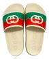 中古・古着 GUCCI (グッチ) インターロッキングG ラバースライドサンダル ベージュ サイズ:36：30000円