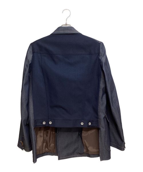 KOLOR（カラー）KOLOR (カラー) Docking Denim Jacket (ドッキングデニムジャケット) インディゴ サイズ:2の古着・服飾アイテム