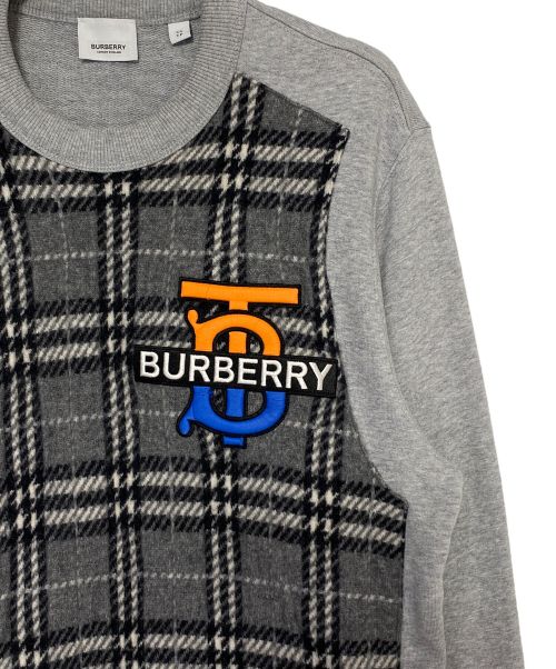 BURBERRY（バーバリー）BURBERRY (バーバリー) クルーネックスウェット グレー サイズ:XSの古着・服飾アイテム