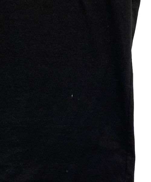 PRADA（プラダ）PRADA (プラダ) Raised Logo Round neck Tee ブラック サイズ:Mの古着・服飾アイテム
