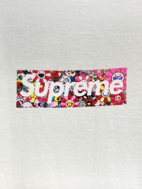 SUPREME（シュプリーム）SUPREME (シュプリーム) 村上隆 (ムラカミタカシ) COVID-19 Relief Box Logo Tee ホワイト サイズ:Mの古着・服飾アイテム