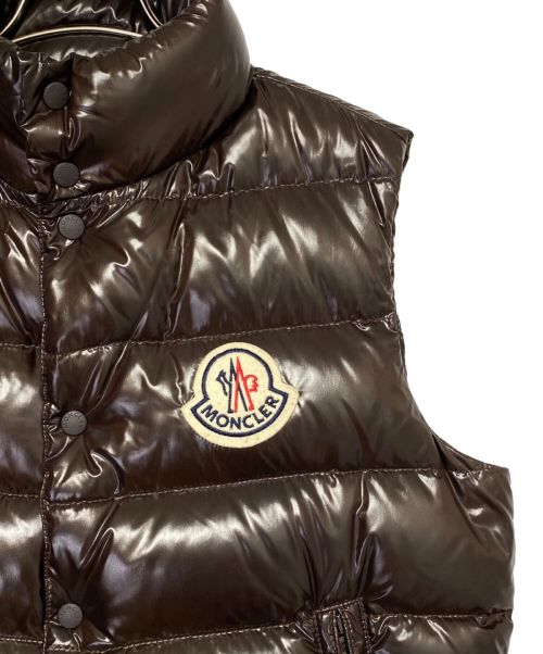 MONCLER（モンクレール）MONCLER (モンクレール) ダウンベスト ブラウン サイズ:3の古着・服飾アイテム
