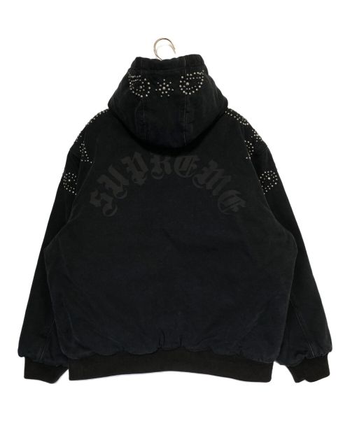 SUPREME（シュプリーム）SUPREME (シュプリーム) Paisley Studded Work Jacket ブラック サイズ:Lの古着・服飾アイテム