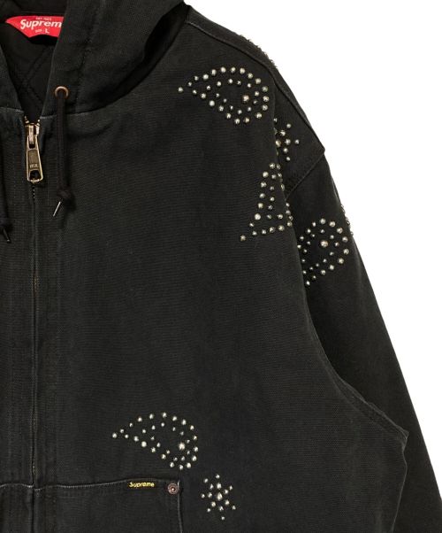SUPREME（シュプリーム）SUPREME (シュプリーム) Paisley Studded Work Jacket ブラック サイズ:Lの古着・服飾アイテム