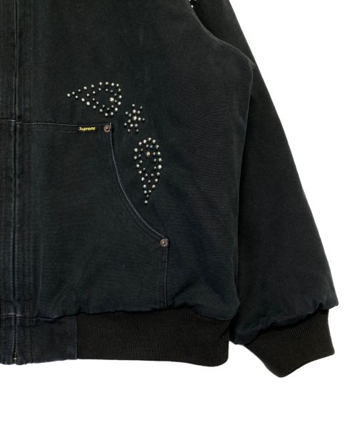 SUPREME（シュプリーム）SUPREME (シュプリーム) Paisley Studded Work Jacket ブラック サイズ:Lの古着・服飾アイテム