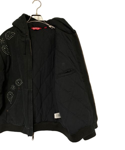 SUPREME（シュプリーム）SUPREME (シュプリーム) Paisley Studded Work Jacket ブラック サイズ:Lの古着・服飾アイテム