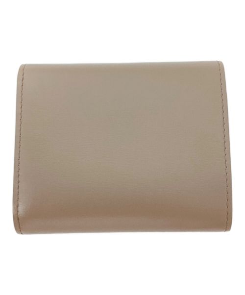 CELINE（セリーヌ）CELINE (セリーヌ) SMALL WALLET TRIOMPHE（スモールウォレットトリオンフ） ベージュ サイズ:-の古着・服飾アイテム