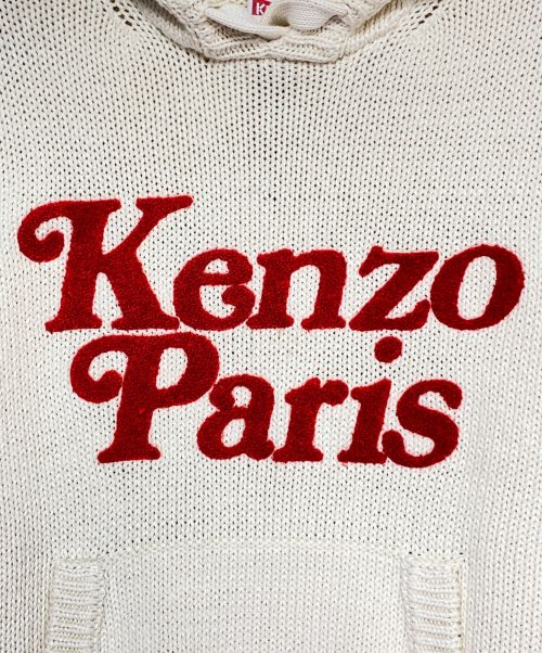 KENZO（ケンゾー）KENZO (ケンゾー) VERDY (ヴェルディ) フーディー アイボリー サイズ:XSの古着・服飾アイテム
