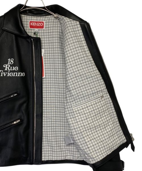 KENZO（ケンゾー）KENZO (ケンゾー) VERDY (ヴェルディ) MOTORCYCLE JKT ブラック サイズ:M 未使用品の古着・服飾アイテム