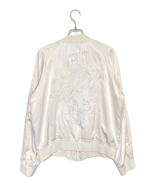 noir kei ninomiya（ノワール ケイ ニノミヤ）noir kei ninomiya (ノワール ケイ ニノミヤ) スカジャン ホワイト サイズ:Mの古着・服飾アイテム