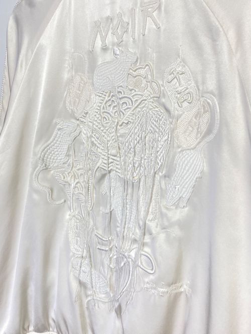 noir kei ninomiya（ノワール ケイ ニノミヤ）noir kei ninomiya (ノワール ケイ ニノミヤ) スカジャン ホワイト サイズ:Mの古着・服飾アイテム