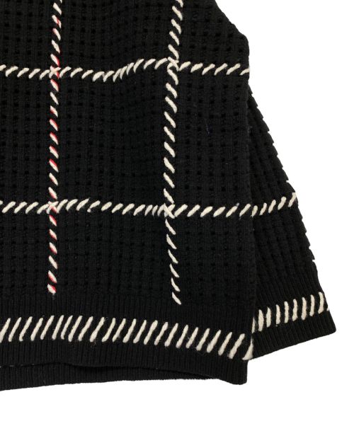 SUPREME（シュプリーム）SUPREME (シュプリーム) Quilt Stitch Sweater ブラック サイズ:Lの古着・服飾アイテム