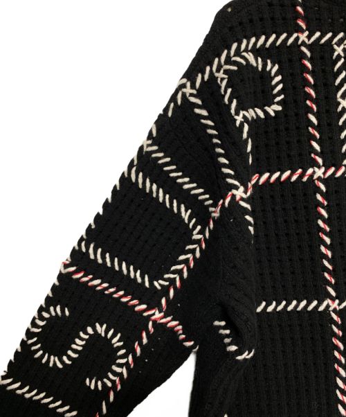 SUPREME（シュプリーム）SUPREME (シュプリーム) Quilt Stitch Sweater ブラック サイズ:Lの古着・服飾アイテム