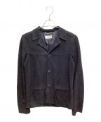 Saint Laurent Parisサンローランパリ）の古着「スウェードトラッパーレザージャケット/13AW/エディ期/Archive」｜ブラック