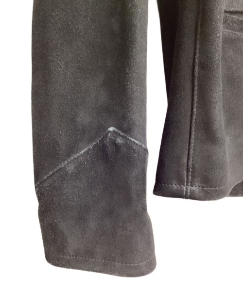 Saint Laurent Paris（サンローランパリ）Saint Laurent Paris (サンローランパリ) スウェードトラッパーレザージャケット/13AW/エディ期/Archive ブラック サイズ:44の古着・服飾アイテム